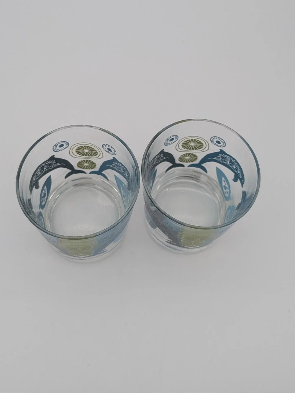 Vintage Ikea Lowball Glass Tumblers - Set of 2